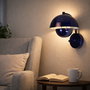 Opviq Lámpara de Pared Azul Marino